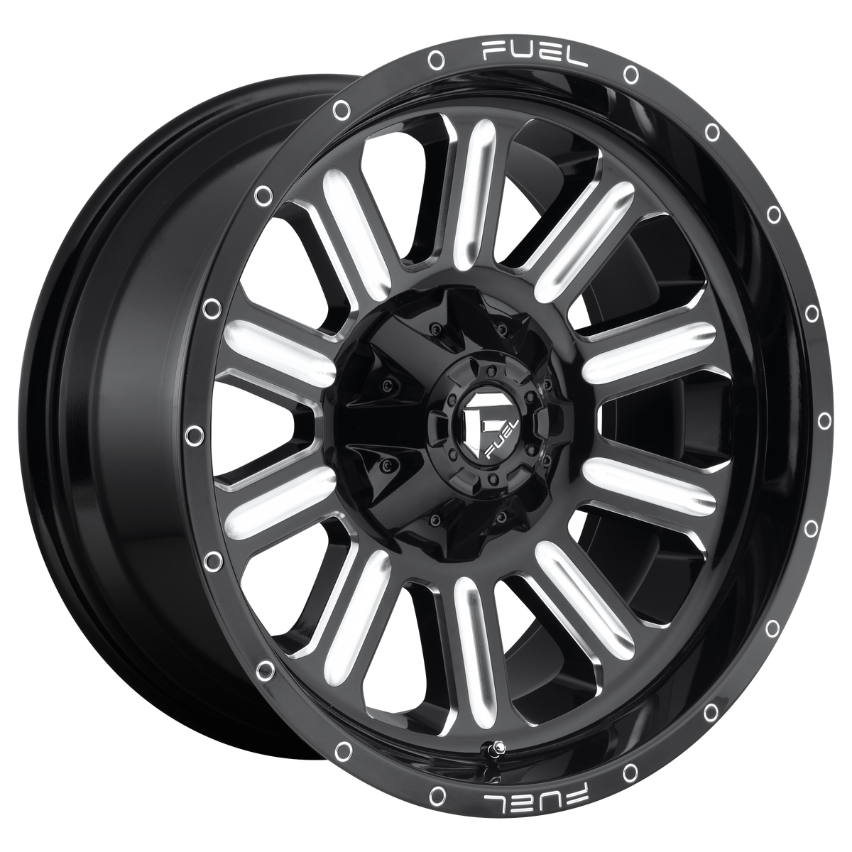 Fuel Off-Road D620 HARDLINE GLOSS BLACK MILLED wheel