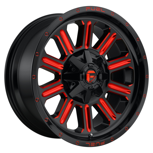 Fuel Off-Road D621 HARDLINE GLOSS BLACK W/ RED TINT wheel