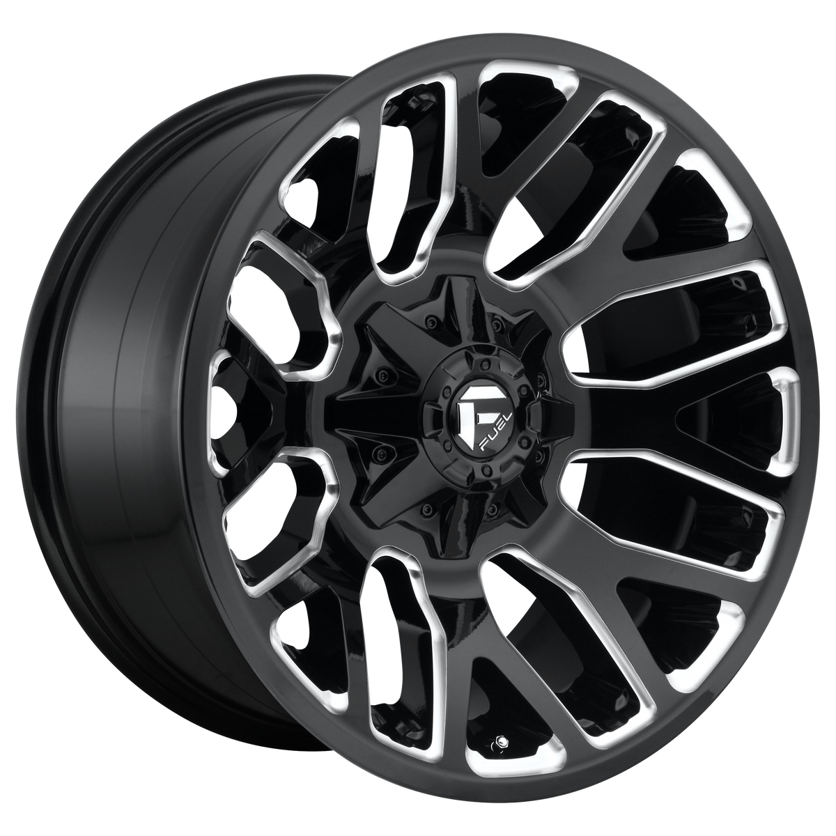 Fuel Off-Road D623 WARRIOR GLOSS BLACK MILLED wheel