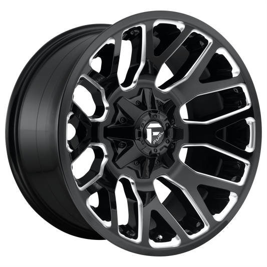 Fuel Off-Road D623 WARRIOR GLOSS BLACK MILLED wheel