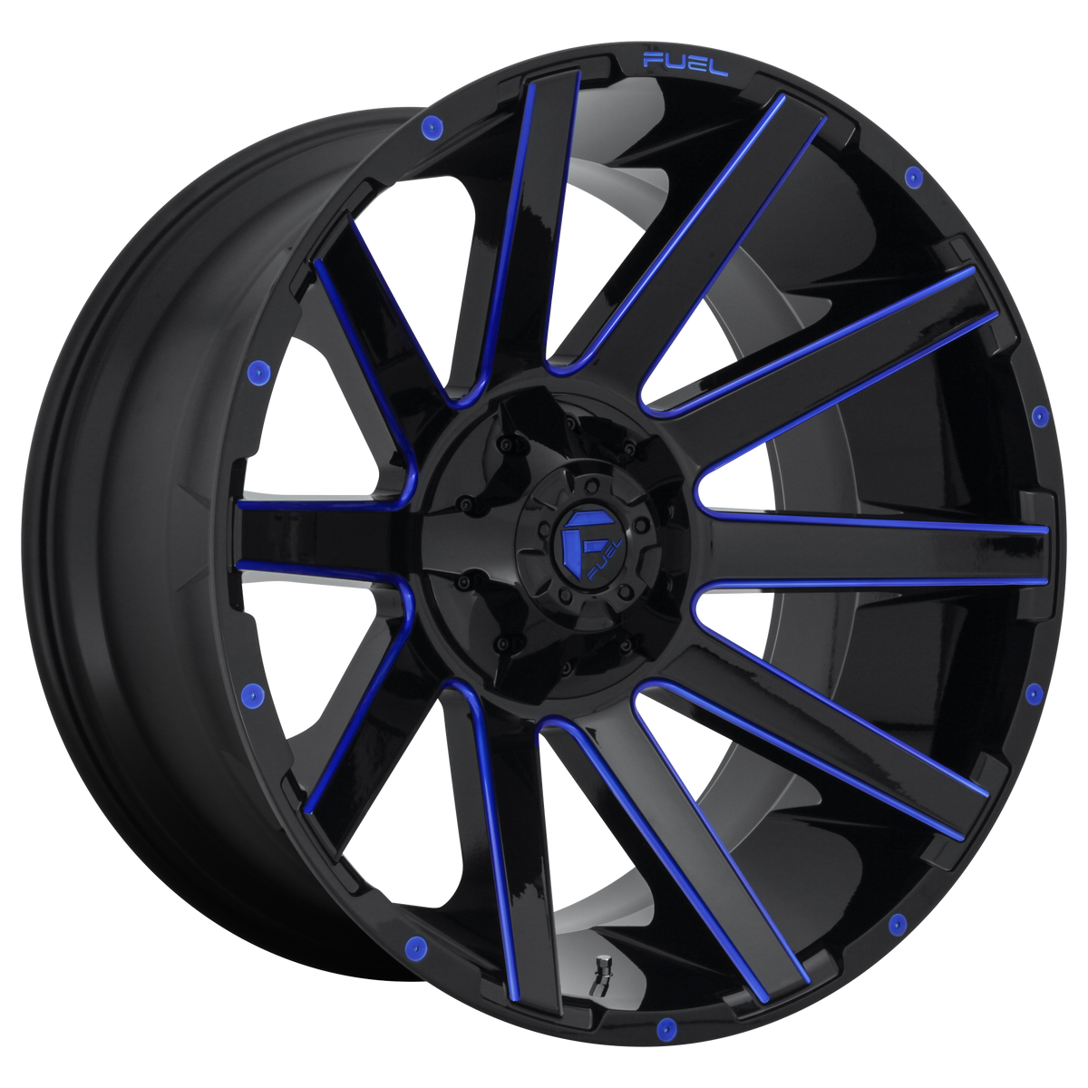 Fuel Off-Road D644 CONTRA GLOSS BLACK W/ BLUE TINT wheel