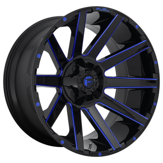 Fuel Off-Road D644 CONTRA GLOSS BLACK W/ BLUE TINT wheel