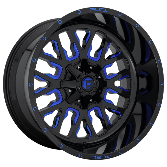 Fuel Off-Road D645 STROKE | GLOSS BLACK W/ BLUE TINT wheel