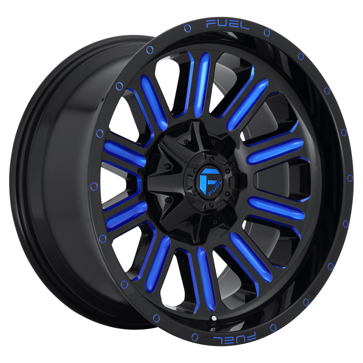 Fuel Off-Road D646 HARDLINE GLOSS BLACK W/ BLUE TINT wheel