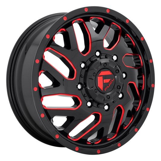 Fuel Off-Road D656 TRITON | GLOSS BLACK W/ RED TINT wheel