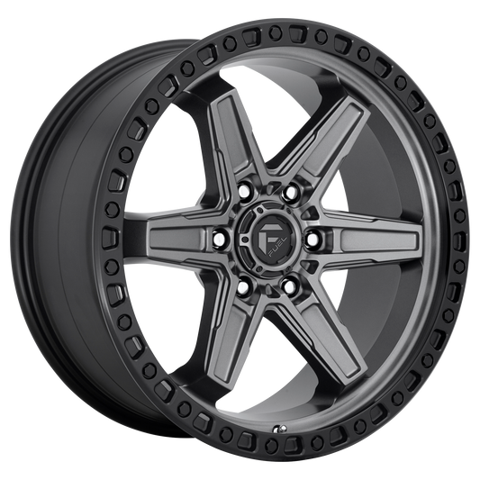 Fuel Off-Road D698 KICKER | MATTE GUNMETAL BLACK BEAD RING wheel