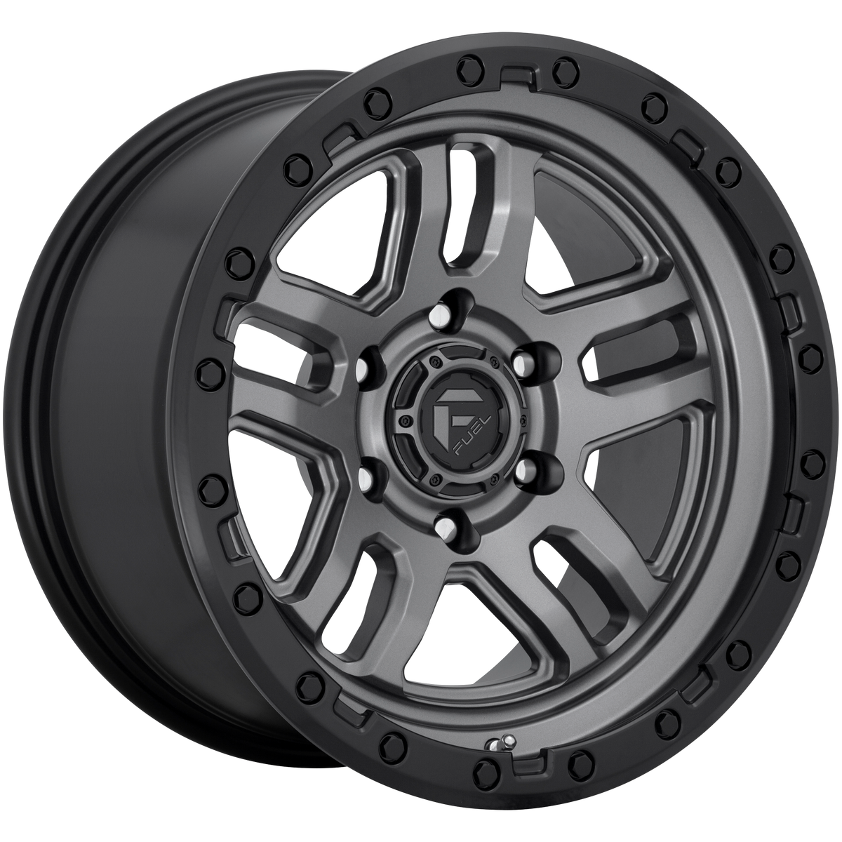 Fuel Off-Road D701 AMMO | MATTE GUNMETAL BLACK BEAD RING wheel