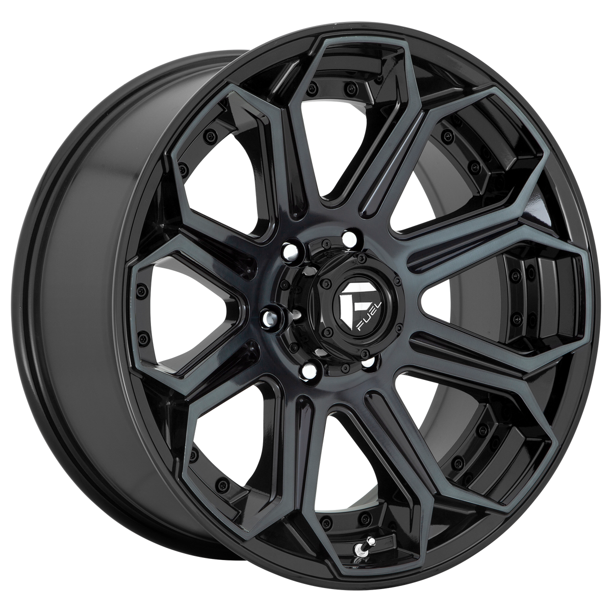 Fuel Off-Road D704 SIEGE GLOSS MACHINED DOUBLE DARK TINT wheel
