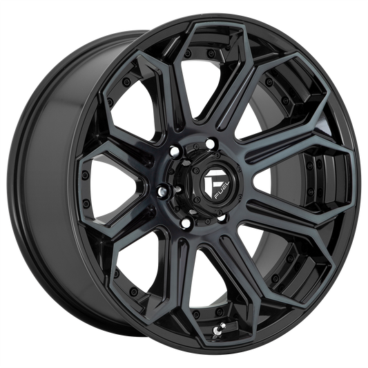 Fuel Off-Road D704 SIEGE | GLOSS MACHINED DOUBLE DARK TINT wheel