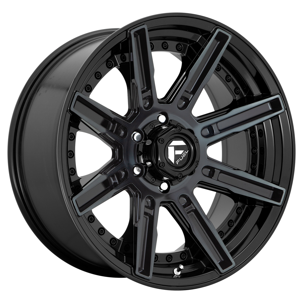 Fuel Off-Road D708 ROGUE GLOSS MACHINED DOUBLE DARK TINT wheel