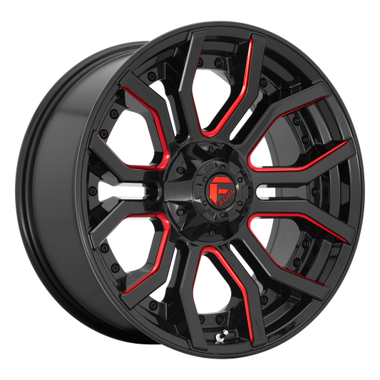 Fuel Off-Road D712 RAGE | GLOSS BLACK W/ RED TINT wheel