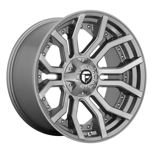 Fuel Off-Road D713 RAGE PLATINUM | BRUSHED GUNMETAL wheel