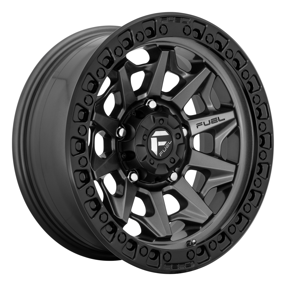 Fuel Off-Road D716 COVERT MATTE GUNMETAL BLACK BEAD RING wheel
