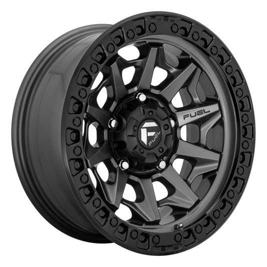 Fuel Off-Road D716 COVERT | MATTE GUNMETAL BLACK BEAD RING wheel