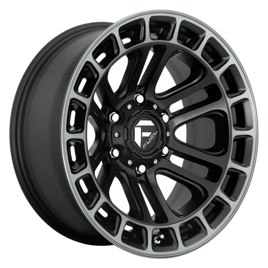 Fuel Off-Road D720 HEATER | MATTE BLACK DOUBLE DARK TINT MACHINED wheel