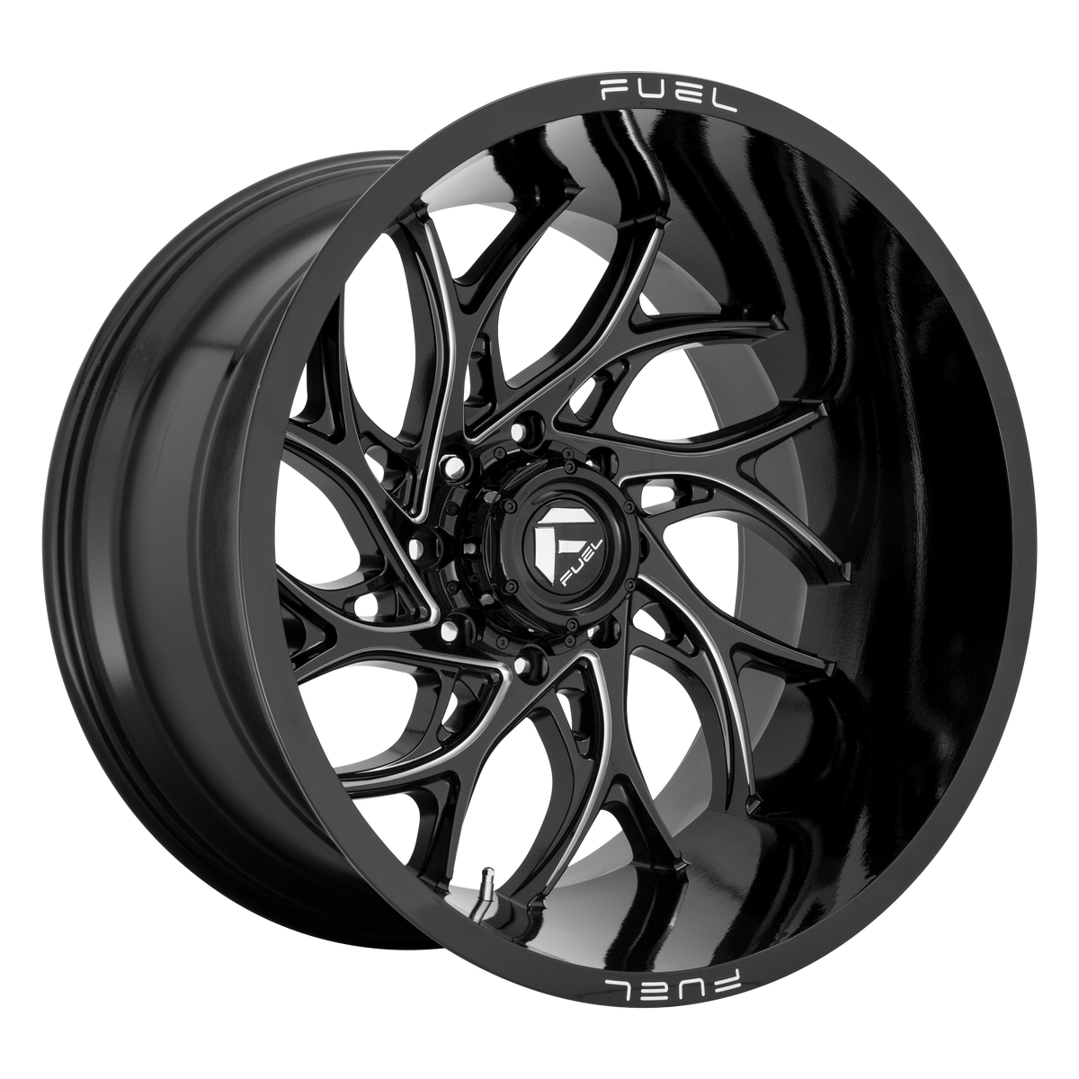 Fuel Off-Road D741 RUNNER GLOSS BLACK MILLED wheel