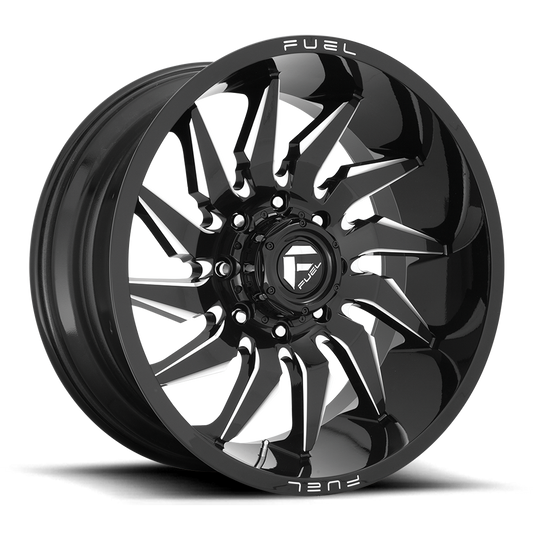 Fuel Off-Road D744 SABER GLOSS BLACK MILLED wheel