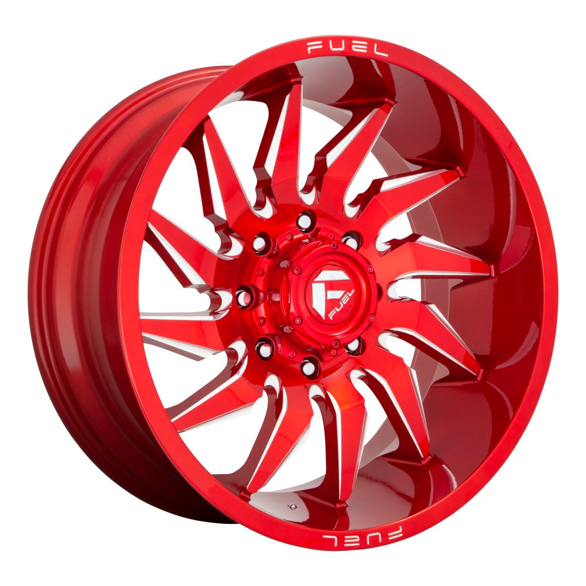 Fuel Off-Road D745 SABER CANDY RED MILLED wheel