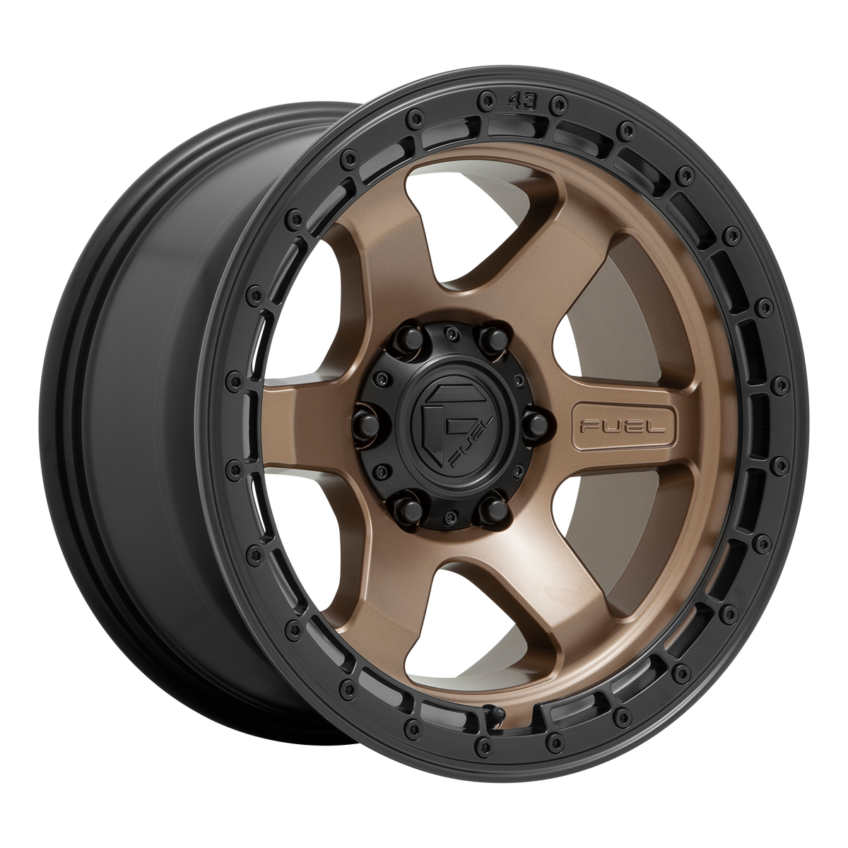 Fuel Off-Road D751 BLOCK MATTE BRONZE W/ BLACK RING wheel