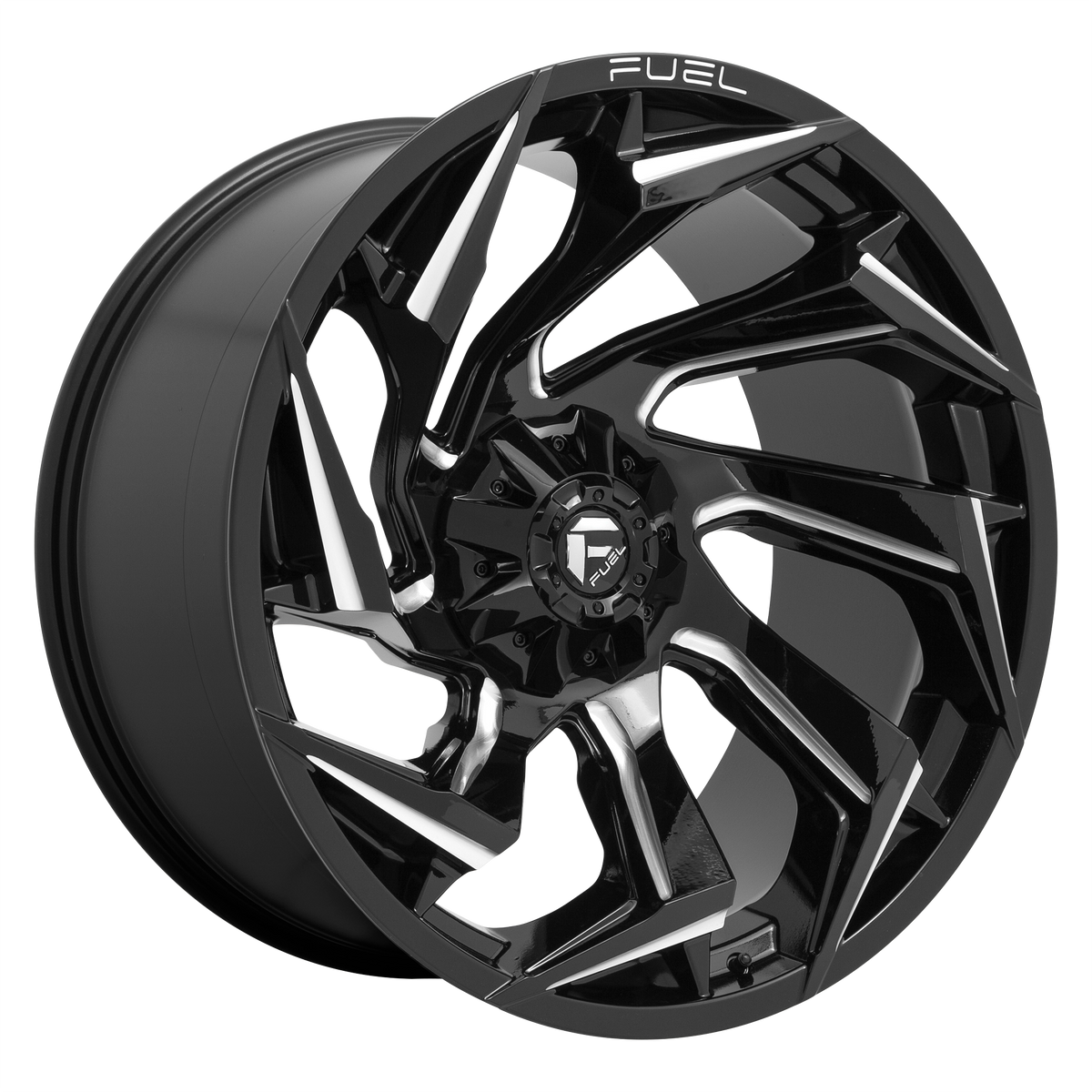 Fuel Off-Road D753 REACTION GLOSS BLACK MILLED wheel