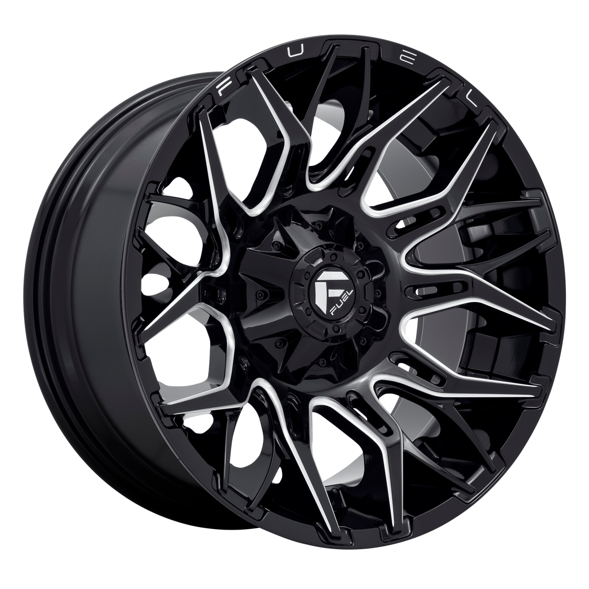 Fuel Off-Road D769 TWITCH GLOSS BLACK MILLED wheel