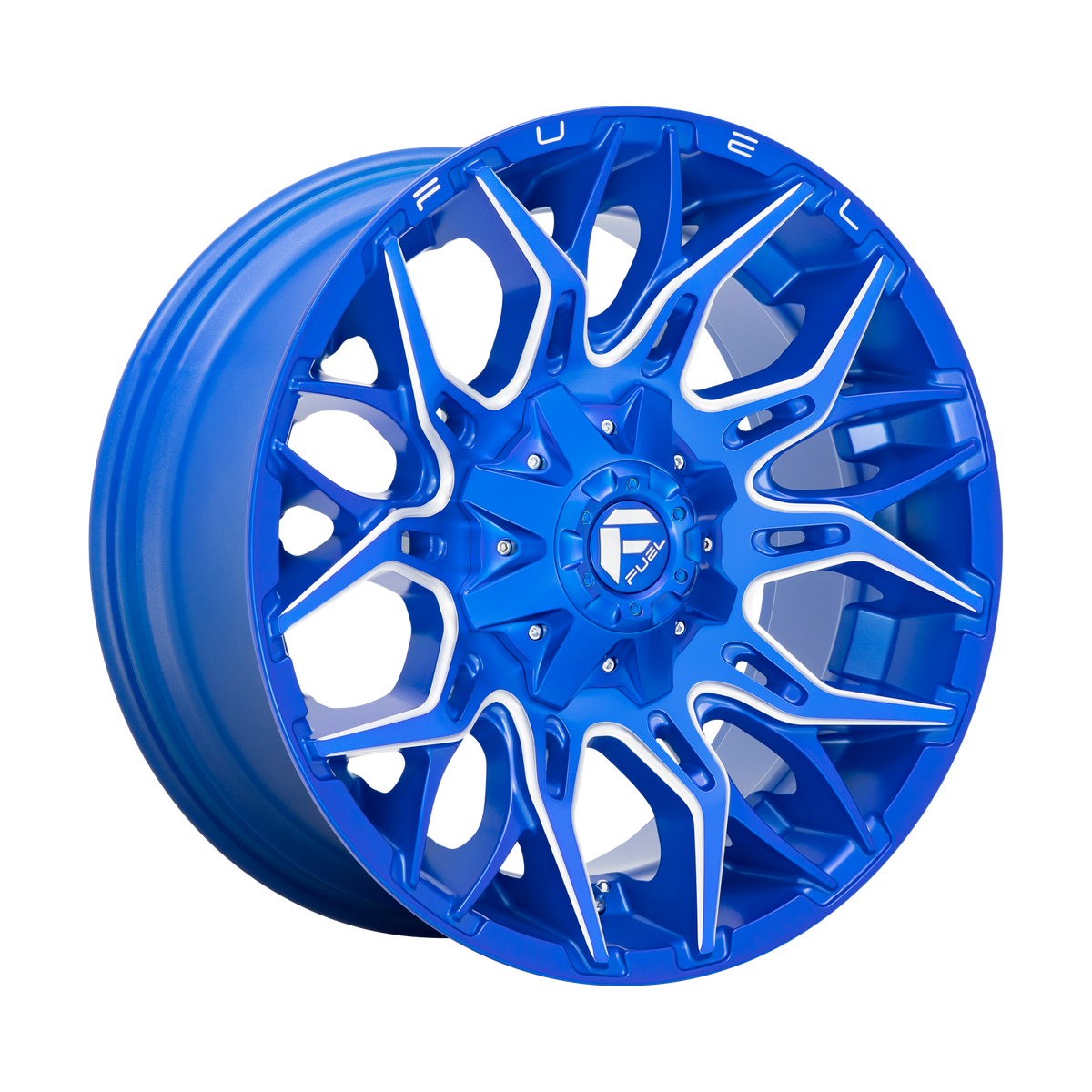 Fuel Off-Road D770 TWITCH ANODIZED BLUE MILLED wheel
