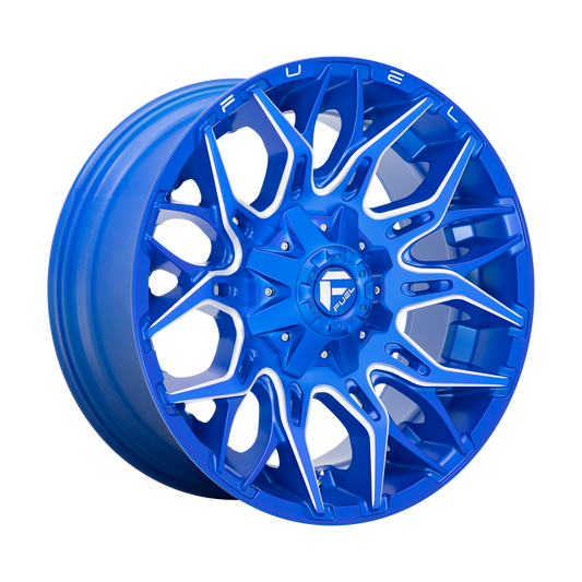 Fuel Off-Road D770 TWITCH | ANODIZED BLUE MILLED wheel