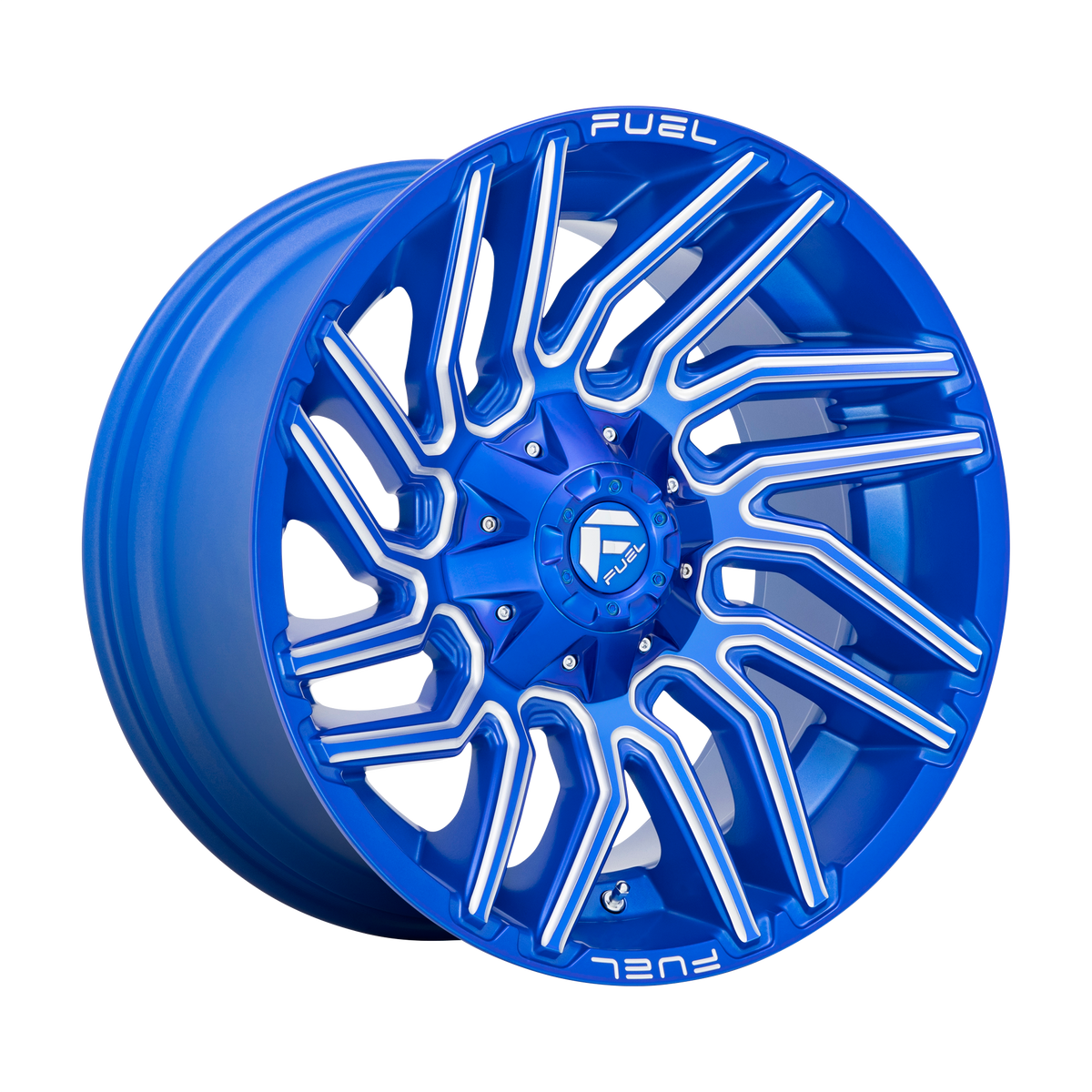 Fuel Off-Road D774 TYPHOON ANODIZED BLUE MILLED wheel