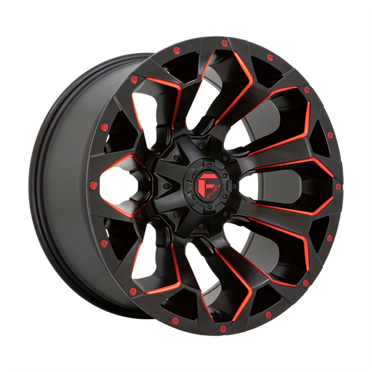 Fuel Off-Road D787 ASSAULT | MATTE BLACK RED MILLED wheel