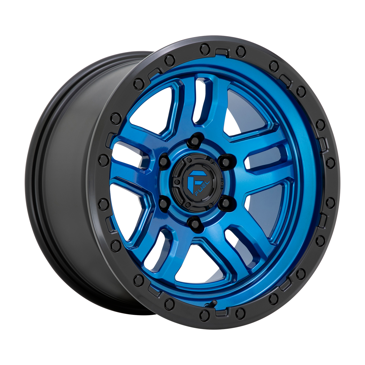 Fuel Off-Road D790 AMMO | BLUE W/ BLACK LIP wheel