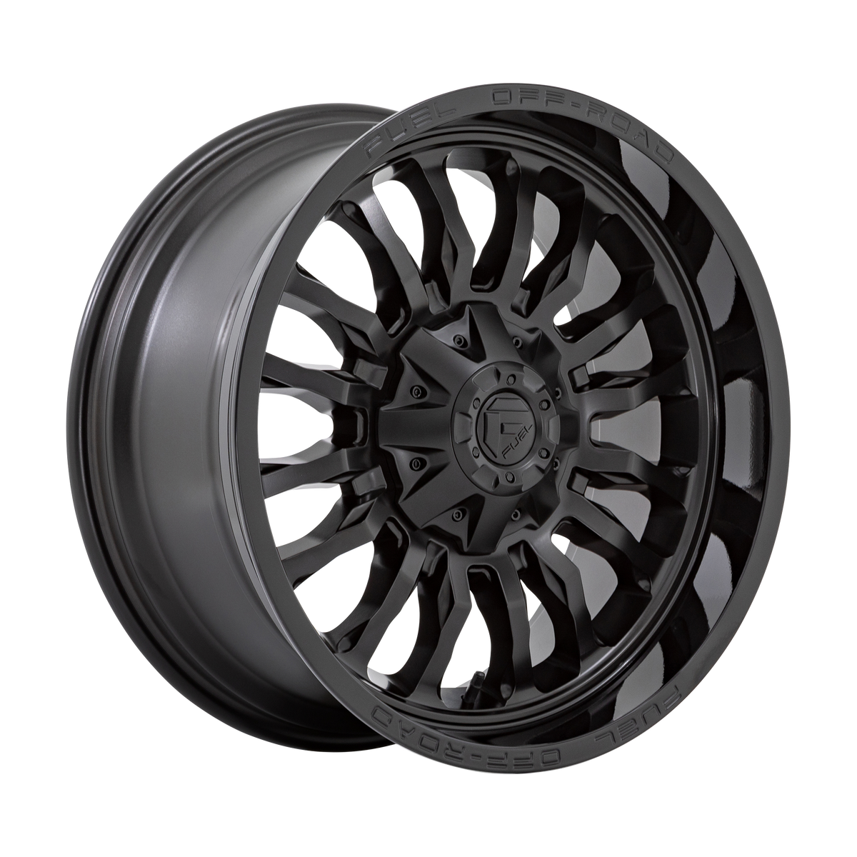 Fuel Off-Road D796 ARC MATTE BLACK W/ GLOSS BLACK LIP wheel