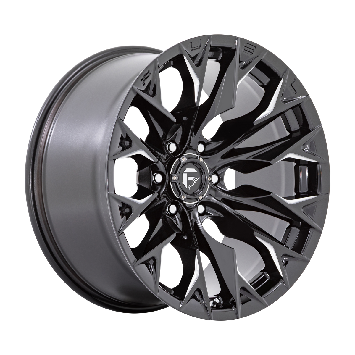 Fuel Off-Road D803 FLAME | GLOSS BLACK MILLED wheel
