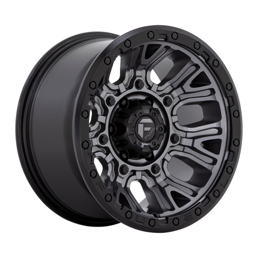 Fuel Off-Road D825 TRACTION | MATTE GUNMETAL W/ BLACK RING wheel