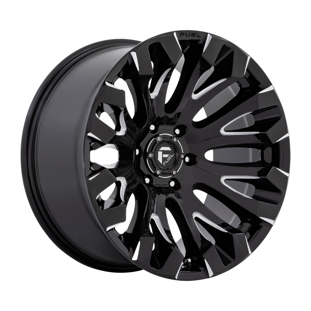 Fuel Off-Road D828 QUAKE GLOSS BLACK MILLED wheel