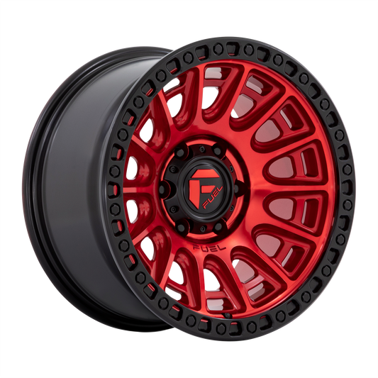 Fuel Off-Road D834 CYCLE CANDY RED W/ BLACK RING wheel