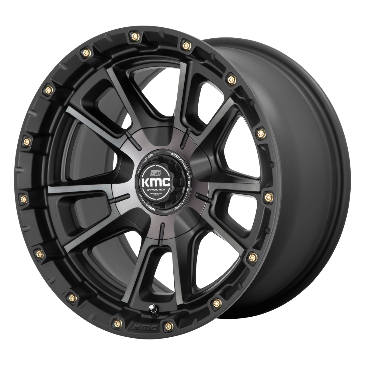 KMC KM100 SYNC SATIN BLACK W/ GRAY TINT wheel