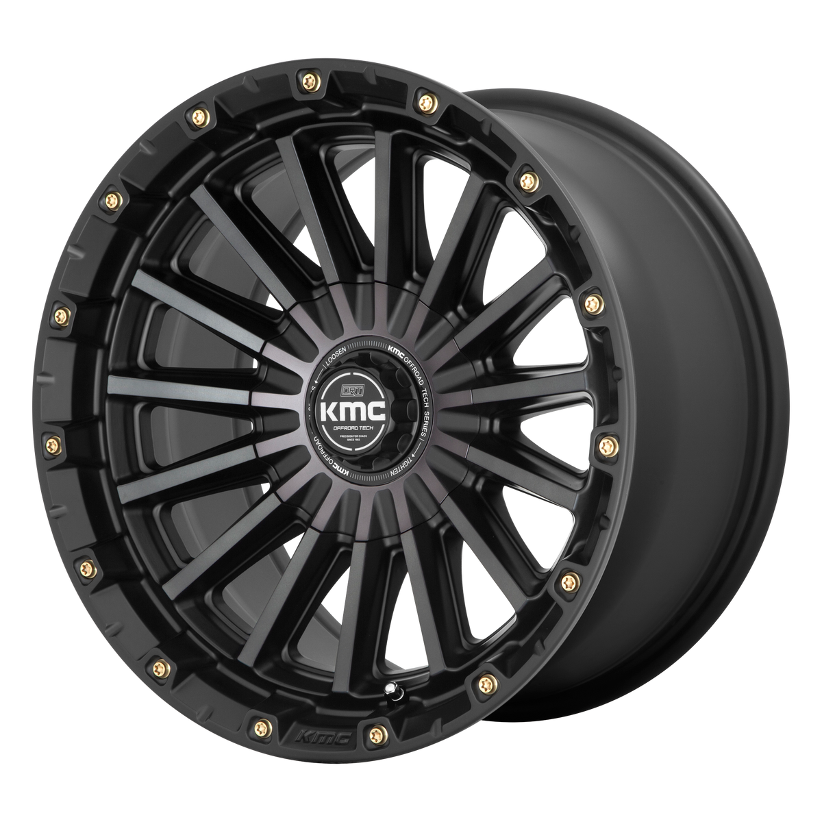 KMC KM102 SIGNAL SATIN BLACK W/ GRAY TINT wheel