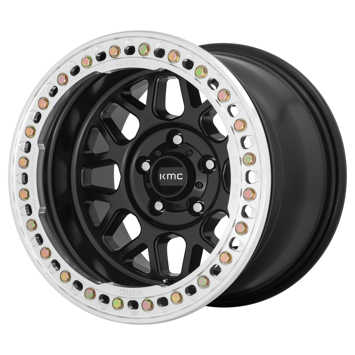 KMC KM235 GRENADE CRAWL BEADLOCK | SATIN BLACK wheel