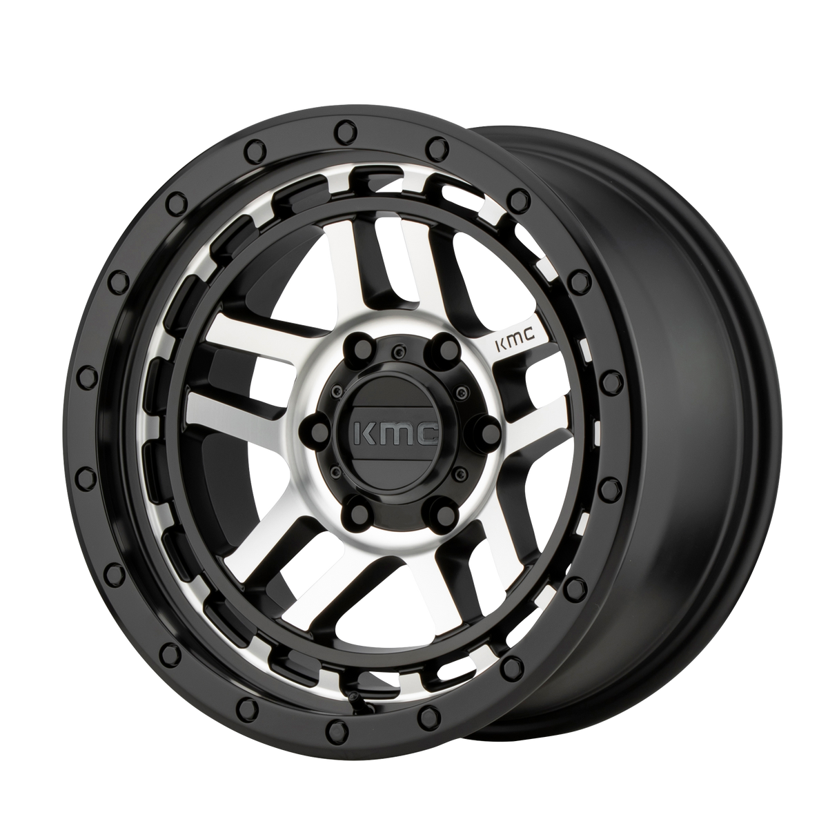 KMC KM540 RECON SATIN BLACK MACHINED wheel
