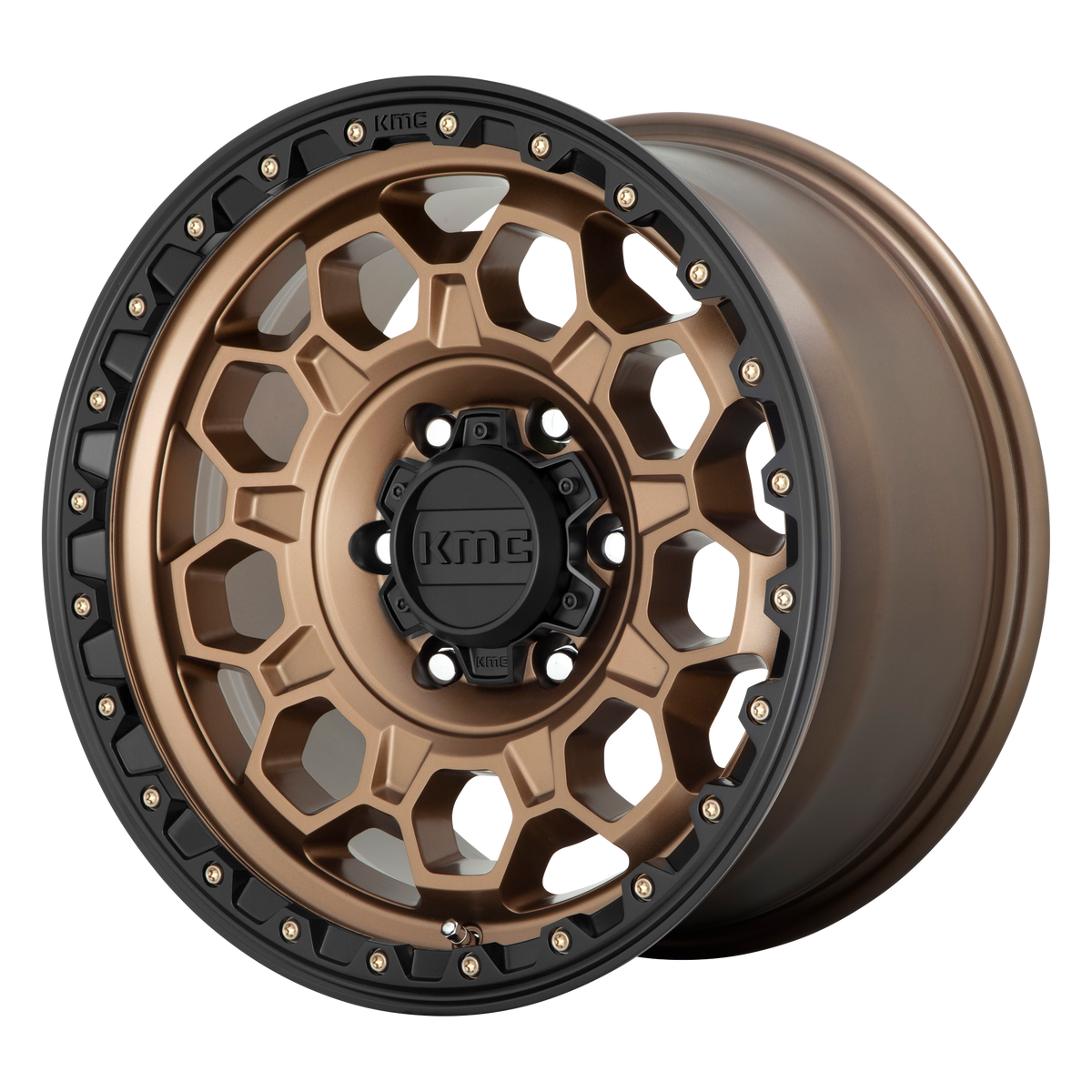 KMC KM545 TREK MATTE BRONZE W/ BLACK LIP wheel