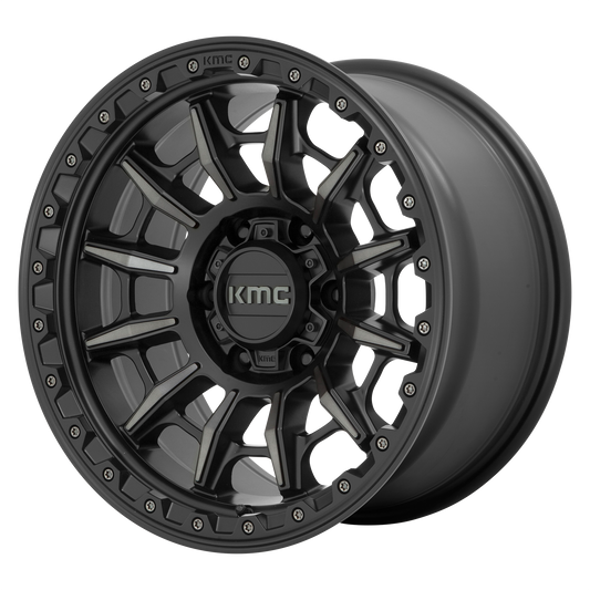 KMC KM547 CARNAGE | SATIN BLACK W/ GRAY TINT wheel