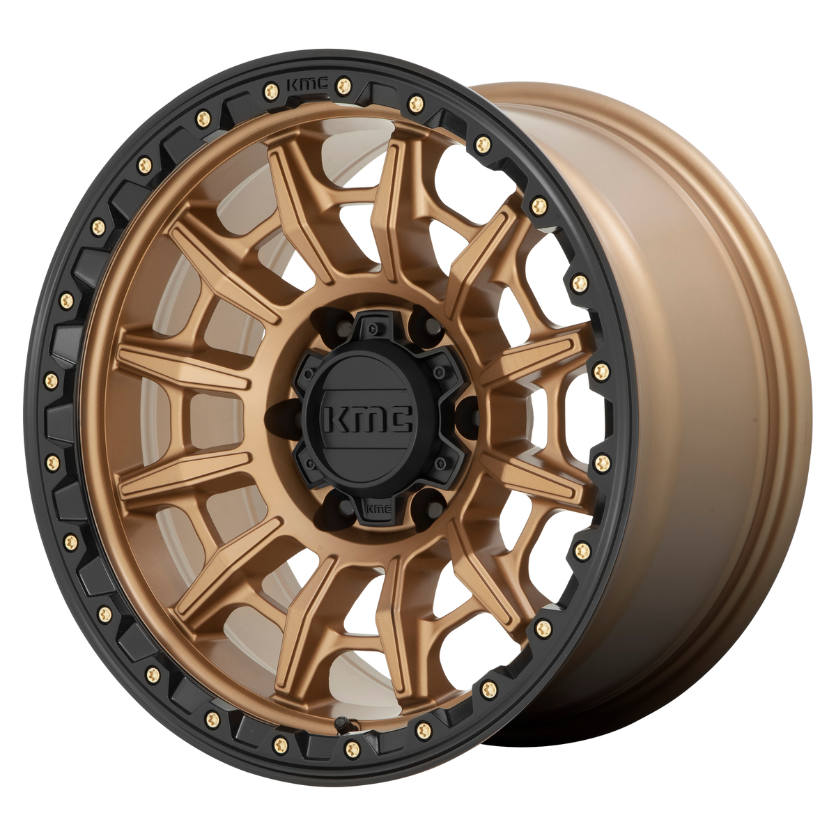 KMC KM547 CARNAGE MATTE BRONZE W/ BLACK LIP wheel