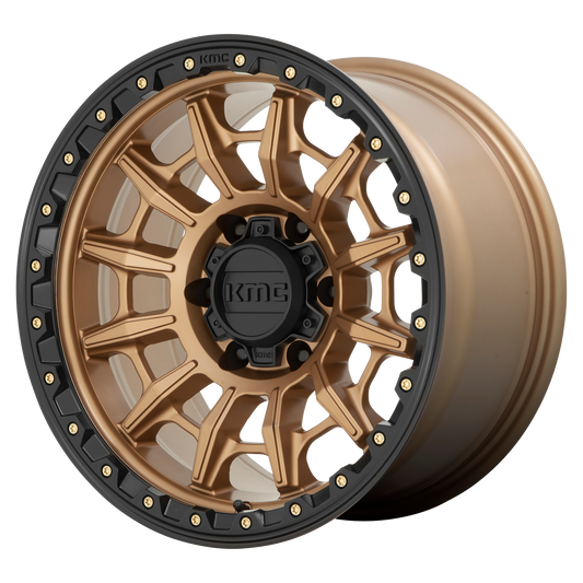 KMC KM547 CARNAGE | MATTE BRONZE W/ BLACK LIP wheel