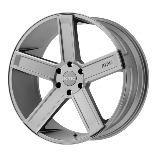 KMC KM702 DUECE SATIN GRAY MILLED wheel