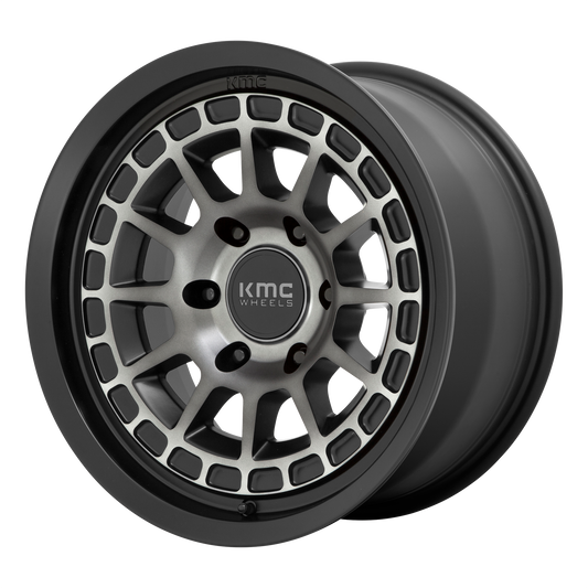 KMC KM719 CANYON | SATIN BLACK W/ GRAY TINT wheel