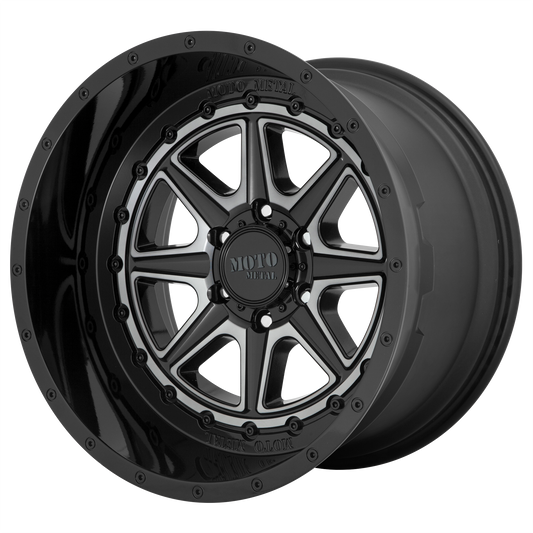 Moto Metal MO801 PHANTOM GLOSS BLACK W/ GRAY TINT wheel
