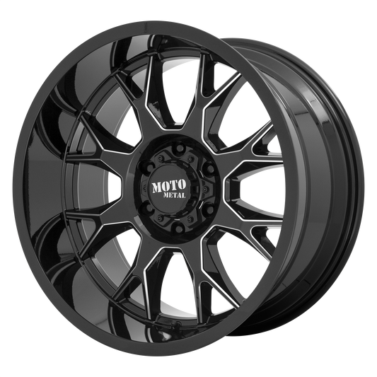 Moto Metal MO806 | GLOSS BLACK MILLED wheel