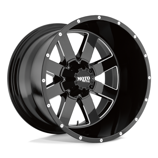 Moto Metal MO962 | GLOSS BLACK MILLED wheel