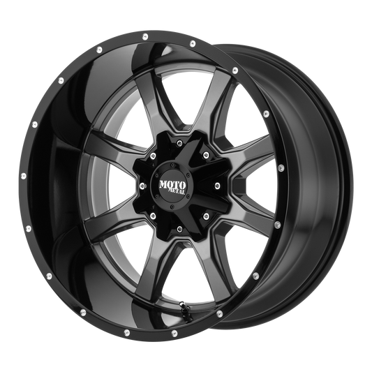 Moto Metal MO970 | GLOSS GRAY W/ GLOSS BLACK LIP wheel
