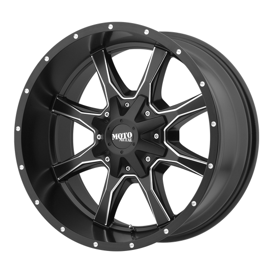 Moto Metal MO970 | SEMI GLOSS BLACK MILLED wheel